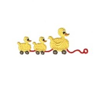 rubber duck pull along toy baby attitude machine embroidery design needle passion embroidery npe
